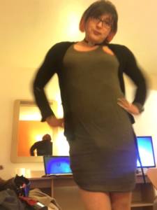 Faggot in x women’s dress
