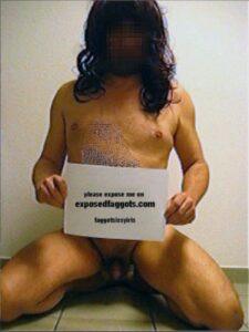 exposed sissy faggot