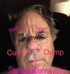 Sissy cum dump faggot