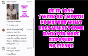 mark kessler ALWAYS RETURNS TO SEND FAGCASH