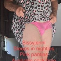Exposed sissy faggot Jenni sleeps in nighties