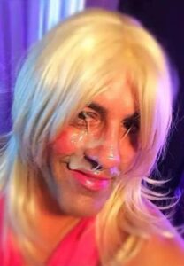 Sissy takes all the cum in Vegas