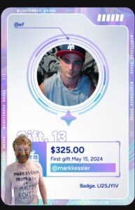 mark kessler WISHTENDER BADGE