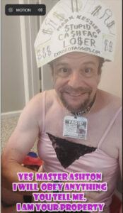 mark kessler I WILL OBEY MASTER ASHTON