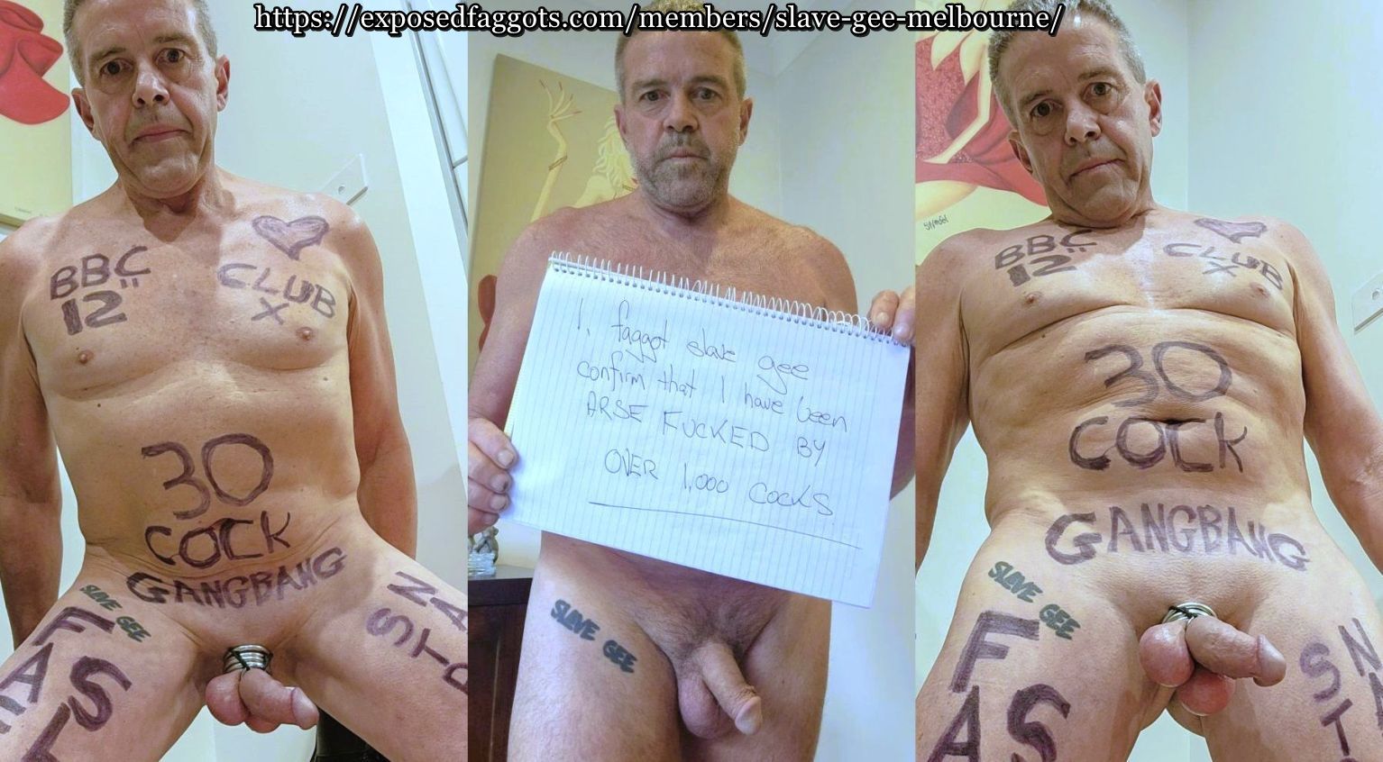 www.exposedfaggots.com slave gee melbourne full public exposure (10)