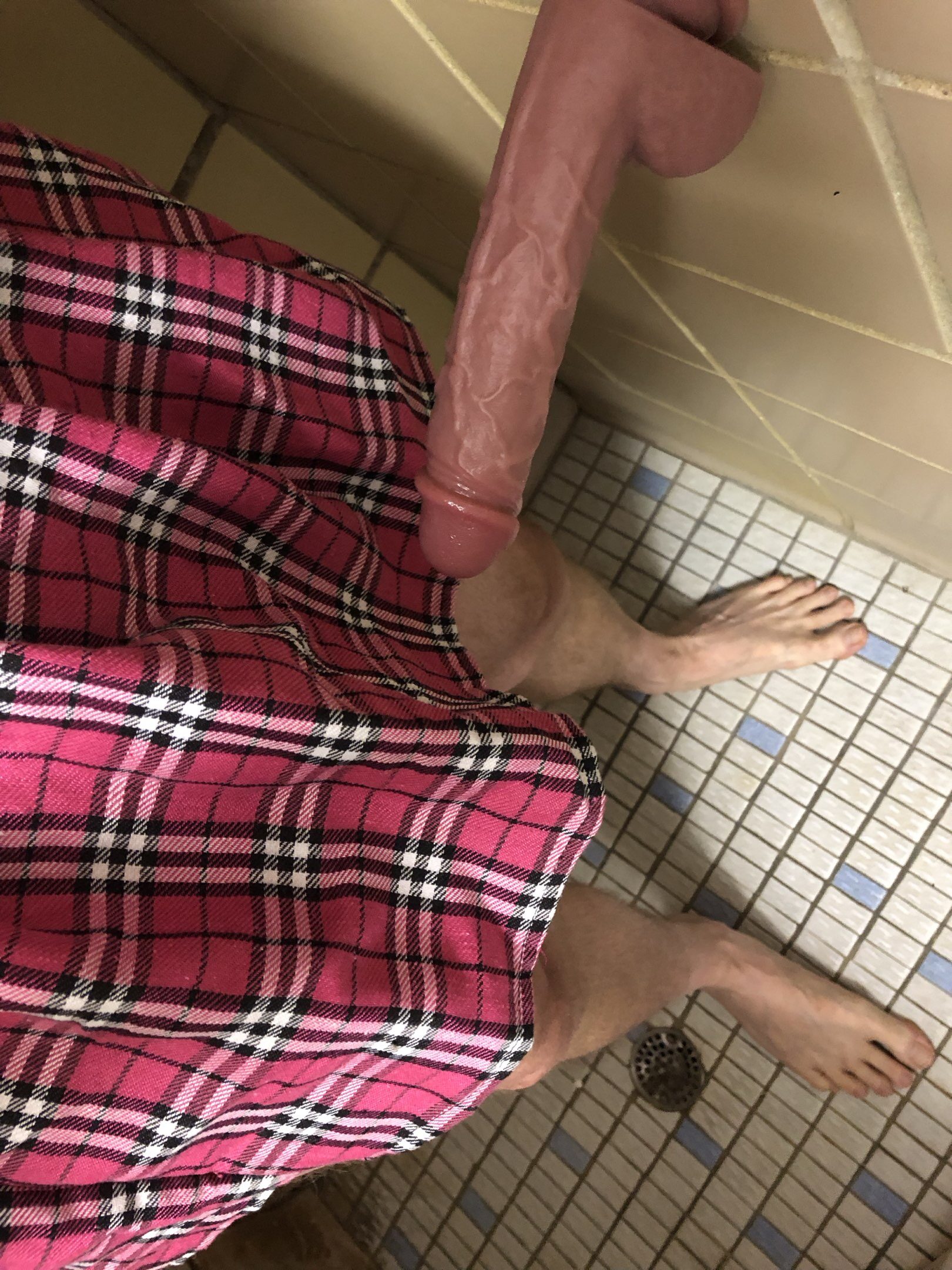 steve thacher in skirt with dildo