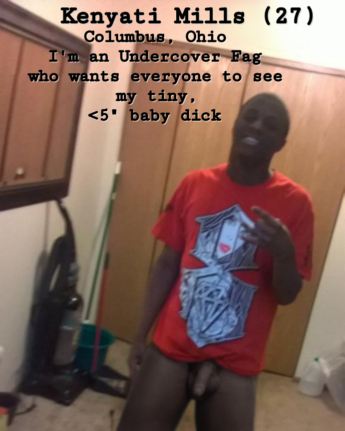 Kenyati_Mills_Columbus_Fag_Naked_Tiny_Dick1