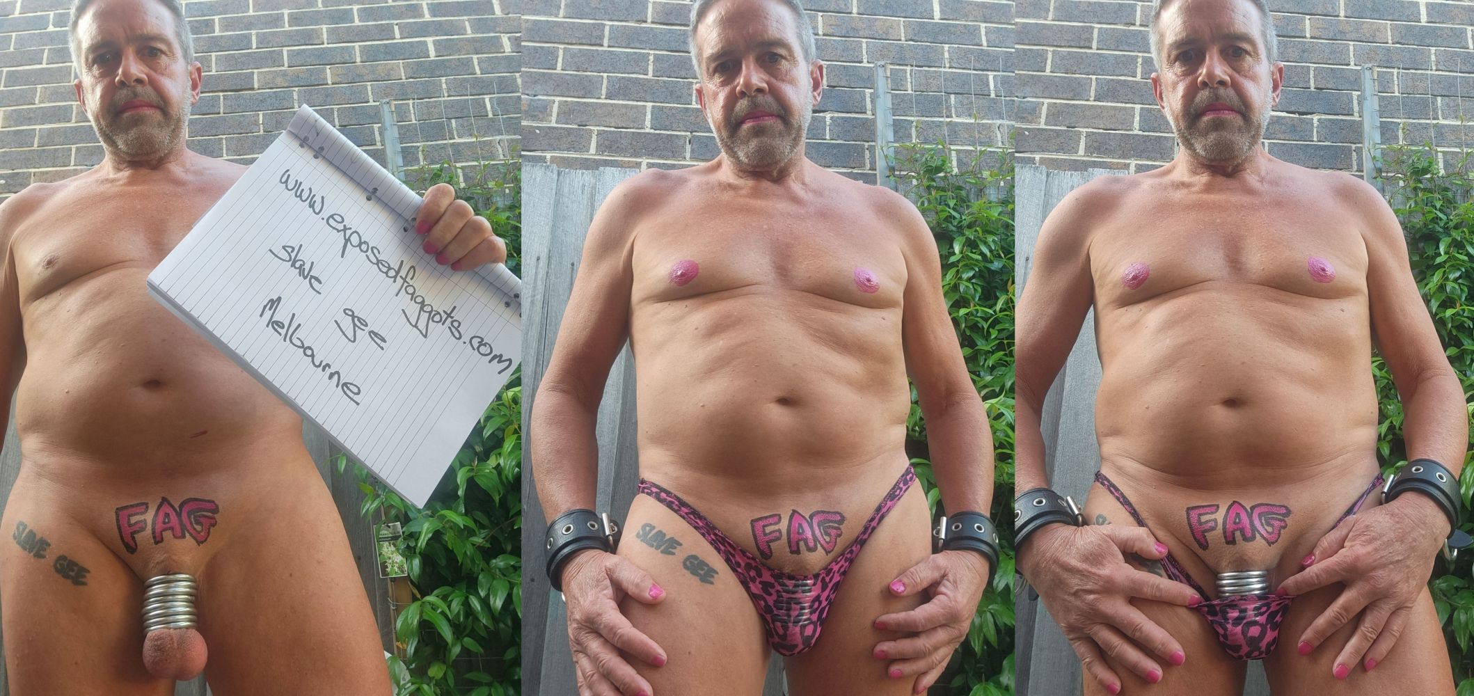www.exposedfaggots.com    slave gee melbourne full exposure (3)