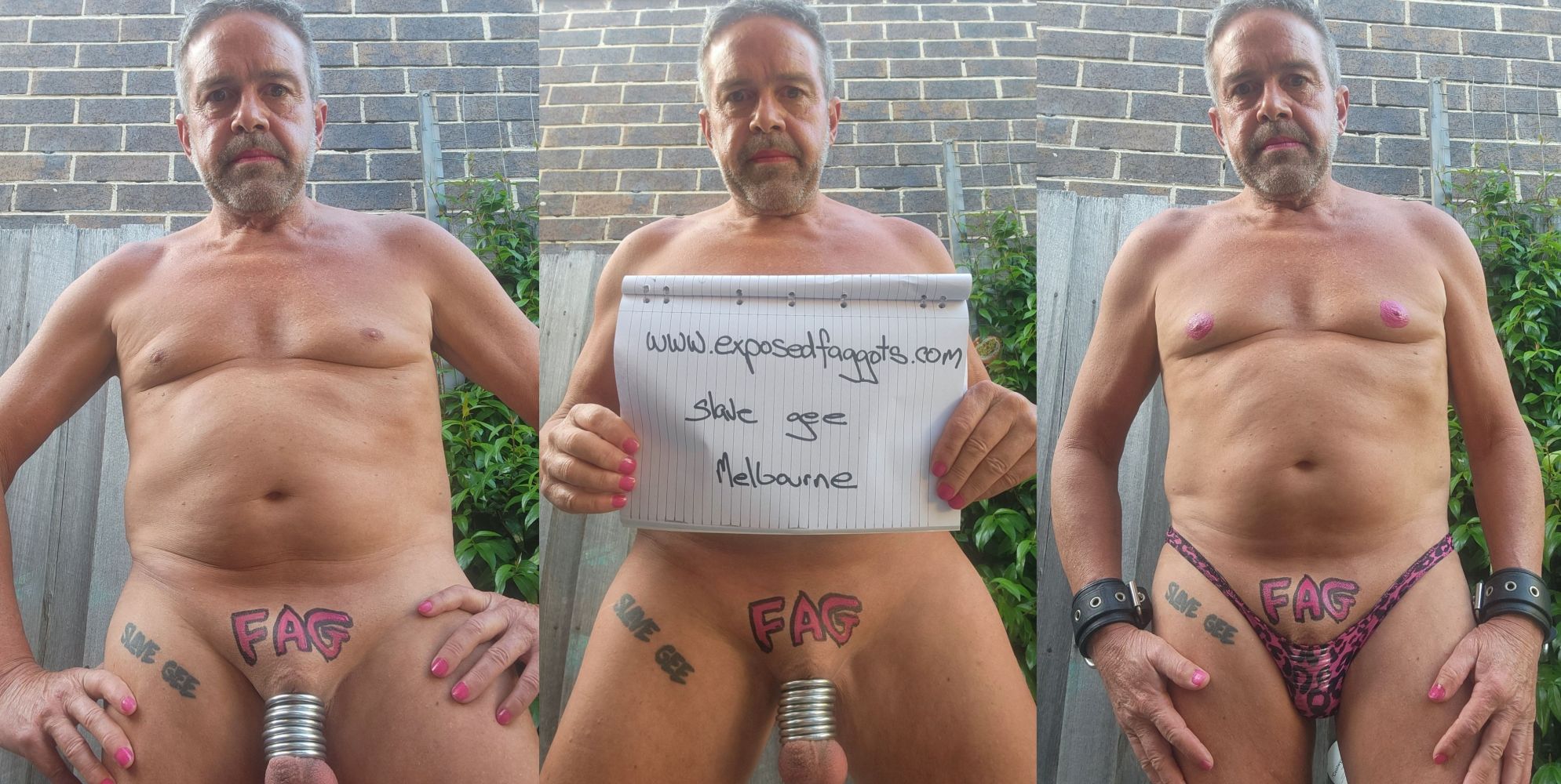 www.exposedfaggots.com    slave gee melbourne full exposure (4)