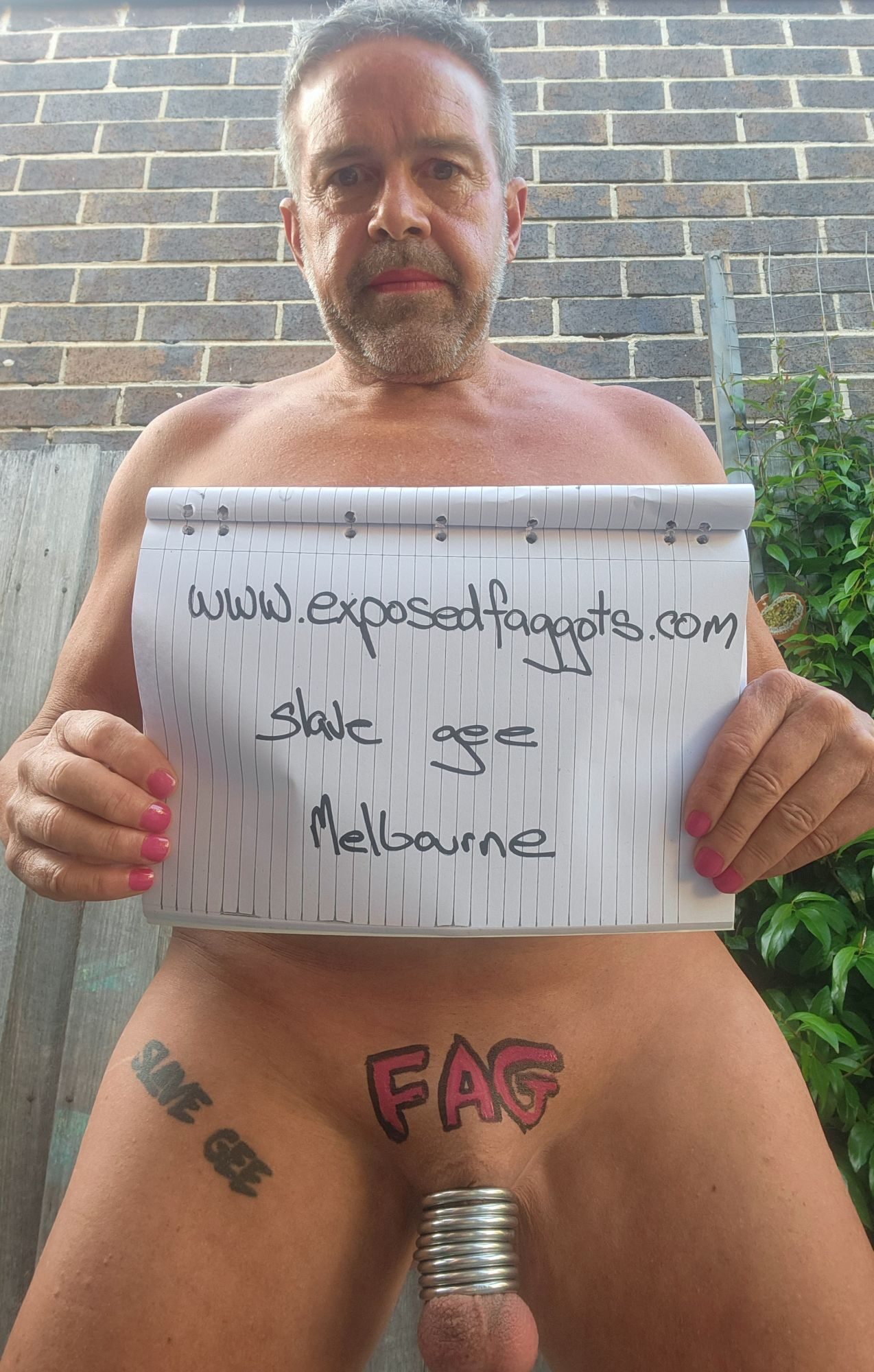 www.exposedfaggots.com    slave gee melbourne full exposure (40)