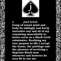 Black Cock faggot